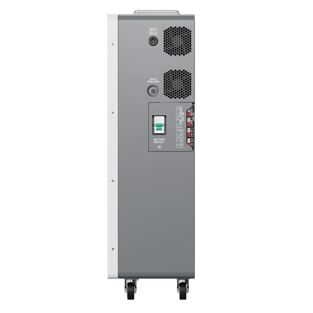 Панель підключень AFERIY PH062 — клеми для сонячних панелей, мережі та навантаження з MPPT 120 А