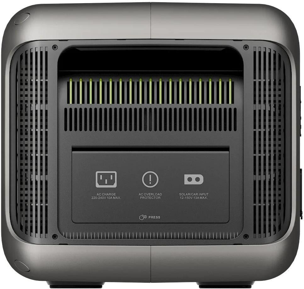 Задня панель ALLPOWERS R2500 — вхід зарядки від мережі та сонячних панелей з роз'ємом XT60