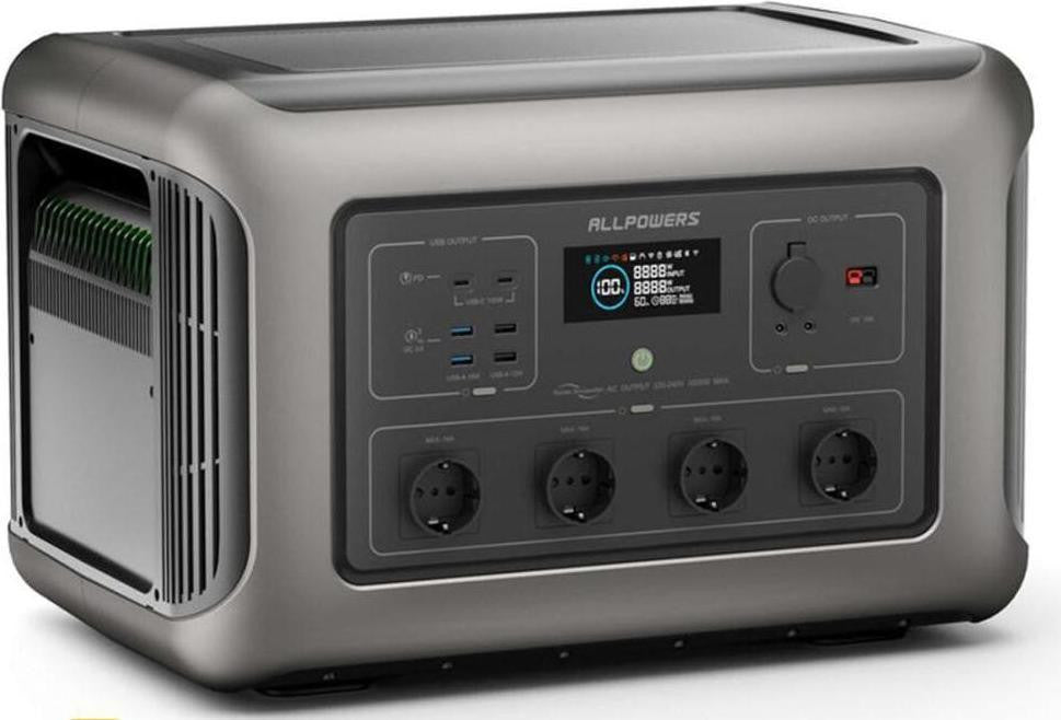 ALLPOWERS R3500 — система охолодження та роз'єми XT60 і Anderson для заряджання від сонячних панелей